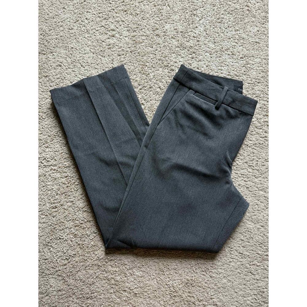 Talbots High Waisted Barely Bootcut Stretch Trousers Dress Pants Gray Women Sz 8
